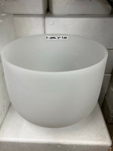 Load image into Gallery viewer, 12” Frosted Crystal Singing Bowls (only available for local pick up)
