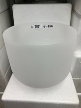 Load image into Gallery viewer, 8” Frosted Crystal Singing Bowls (only available for local pick up)
