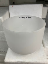 Load image into Gallery viewer, 8” Frosted Crystal Singing Bowls (only available for local pick up)
